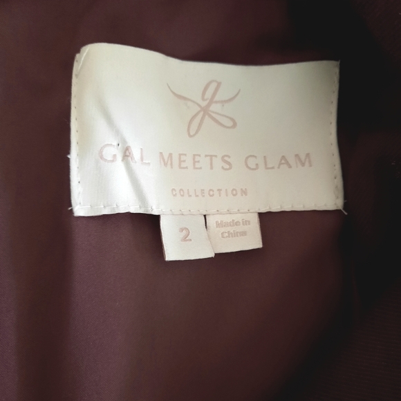 Gal Meets Glam Burgundy Dress Size 2 - Picture 8 of 15